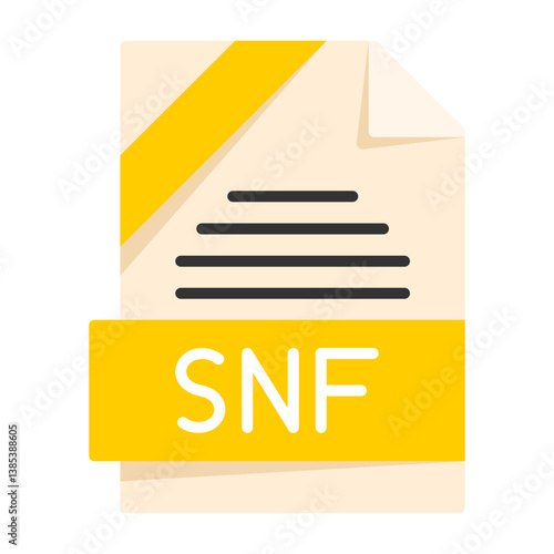Free Download SNF File Format Flat Style Icon - GFXLoad