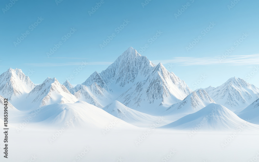 Beautiful natural scenery of plateau snow-capped mountains Beautiful natural scenery of plateau snow-capped mountains