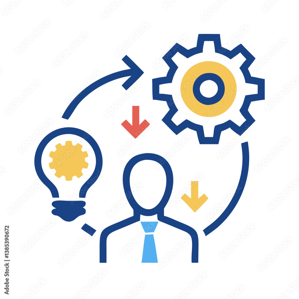 Dynamic Corporate Innovation Icon Dynamic Corporate Innovation Icon