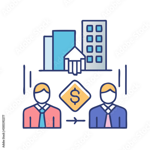  Dynamic Corporate Mergers Icon