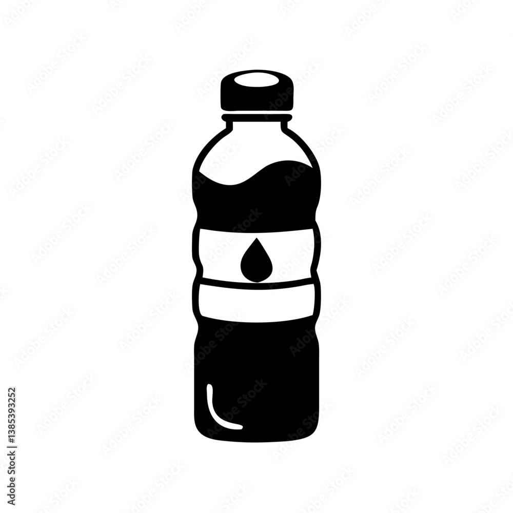 water bottle icon, water bottle silhouette vector illustration-simple silhouette illustration of water bottle, perfect for water bottle logos and icons water bottle icon, water bottle silhouette vector illustration-simple silhouette illustration of water bottle, perfect for water bottle logos and icons