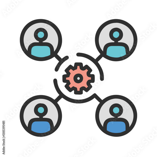  Cross Functional Teams Icon