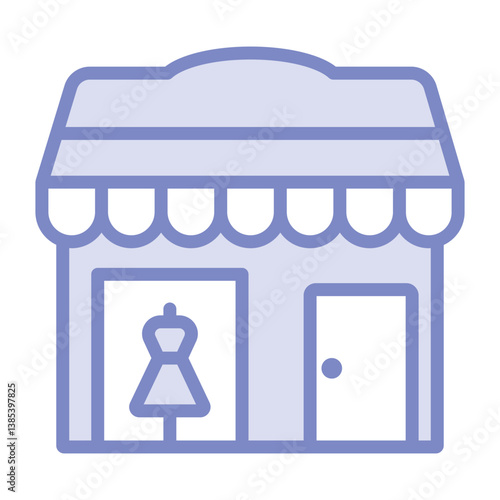 Boutique duotone line icon, vector, pixel perfect, illustrator file 
 