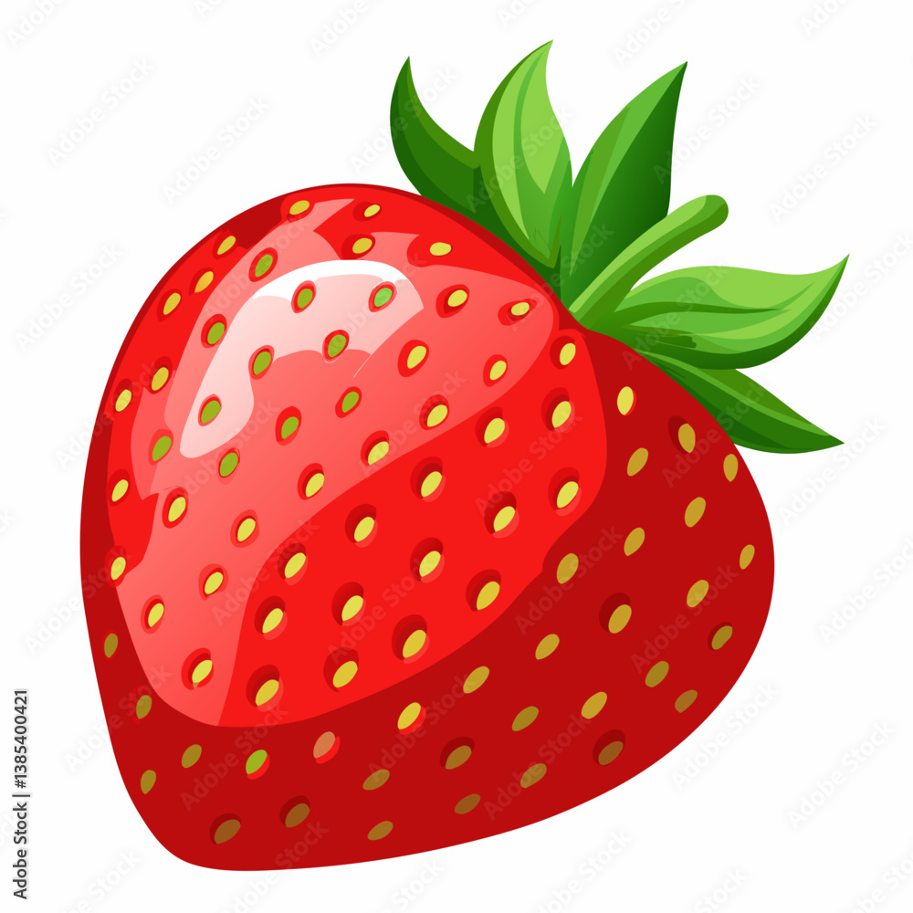 Obraz premium strawberry on white background