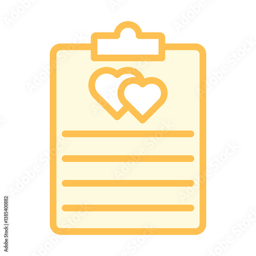 Guest List duotone line icon, vector, pixel perfect, illustrator file 
