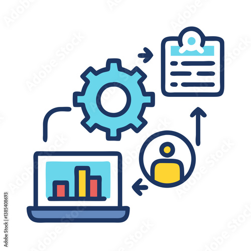  Icon for ERP Systems in Business Management