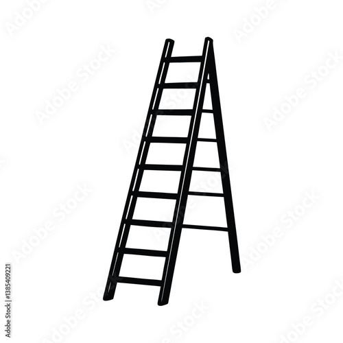 ladder isolated with white background