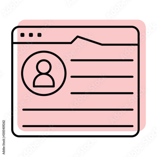 Registration color shadow thinline icon, vector, pixel perfect, illustrator file 
