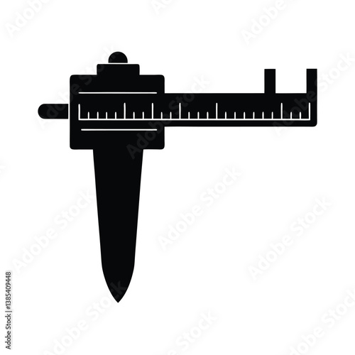 measuring caliper isolated with white background