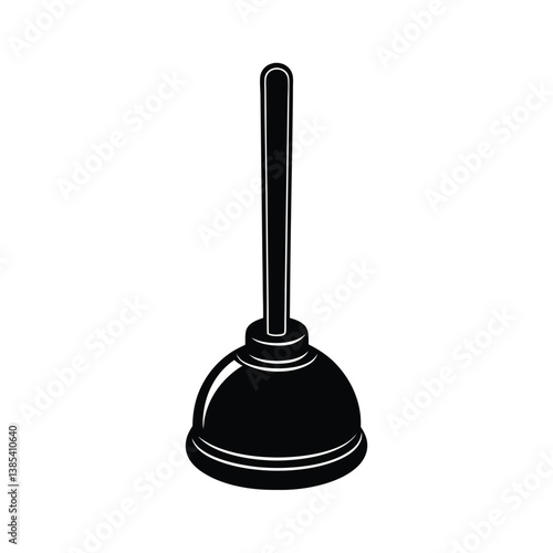 plunger isoleted with white background 