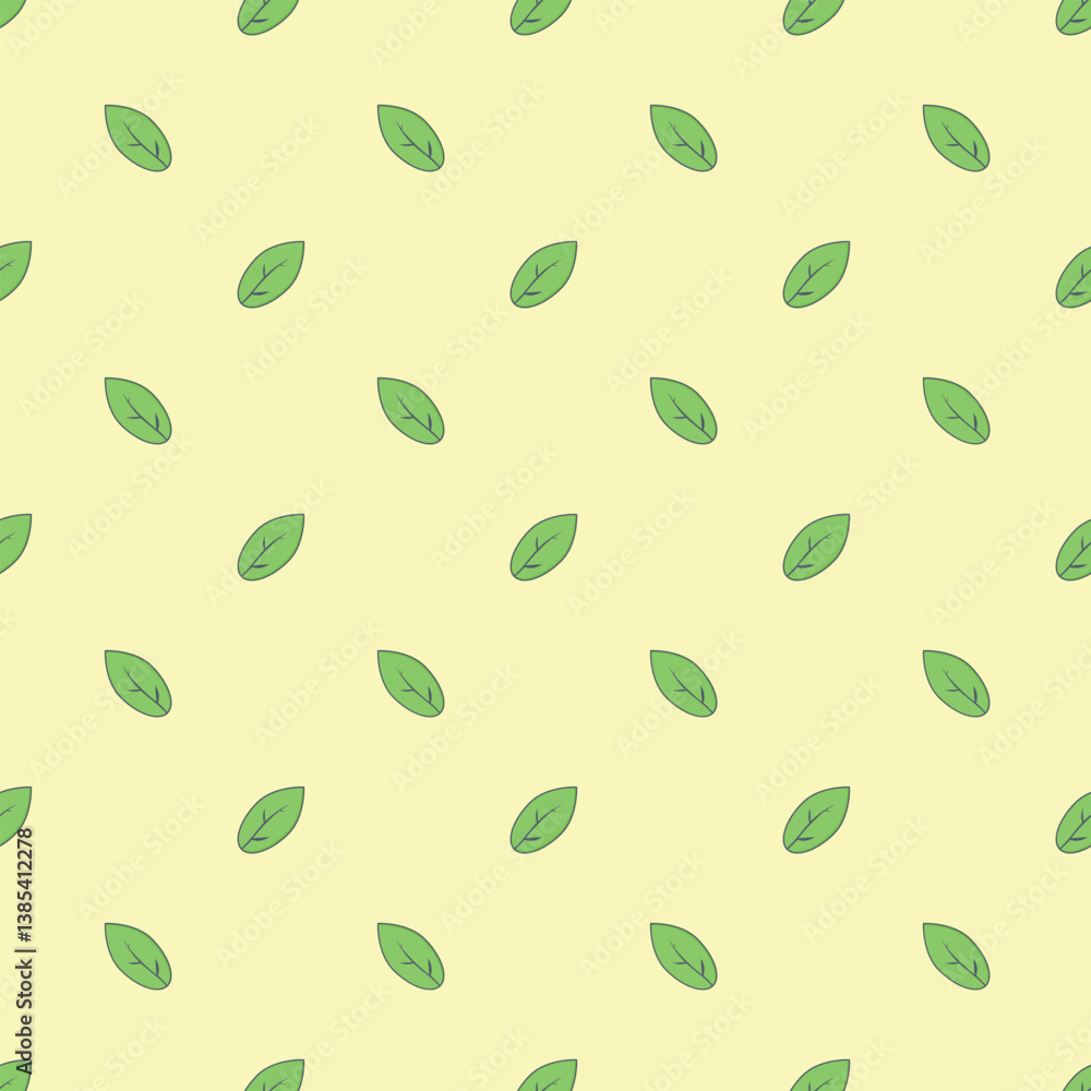 Seamless pattern with green leaves. Leaves soft pattern Seamless pattern with green leaves. Leaves soft pattern