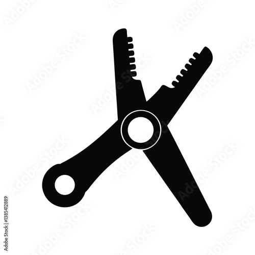 spring clamp isoleted with white background