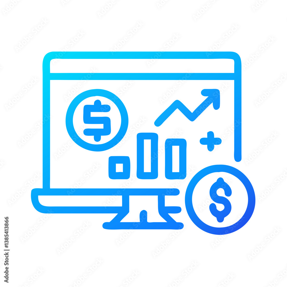 Financial Health Metrics Icon for Evaluation Financial Health Metrics Icon for Evaluation