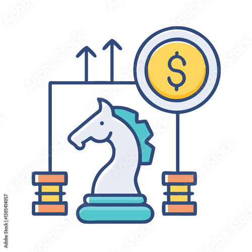  Financial Investment Strategy Icon for Analysts