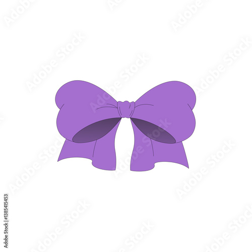 purple ribbon bow
