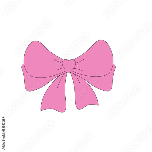 pink ribbon bow