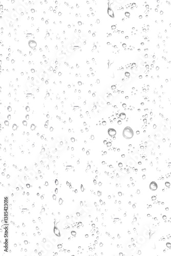 Foto transparent raindrops on a transparent background, close-up, png, isolated