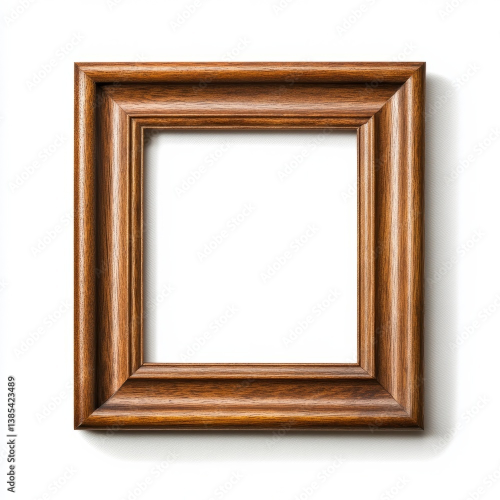 Elegant empty wooden picture frame, perfect for artistic gallery displays or home decor, ideal for holidays and family memories Elegant empty wooden picture frame, perfect for artistic gallery displays or home decor, ideal for holidays and family memories