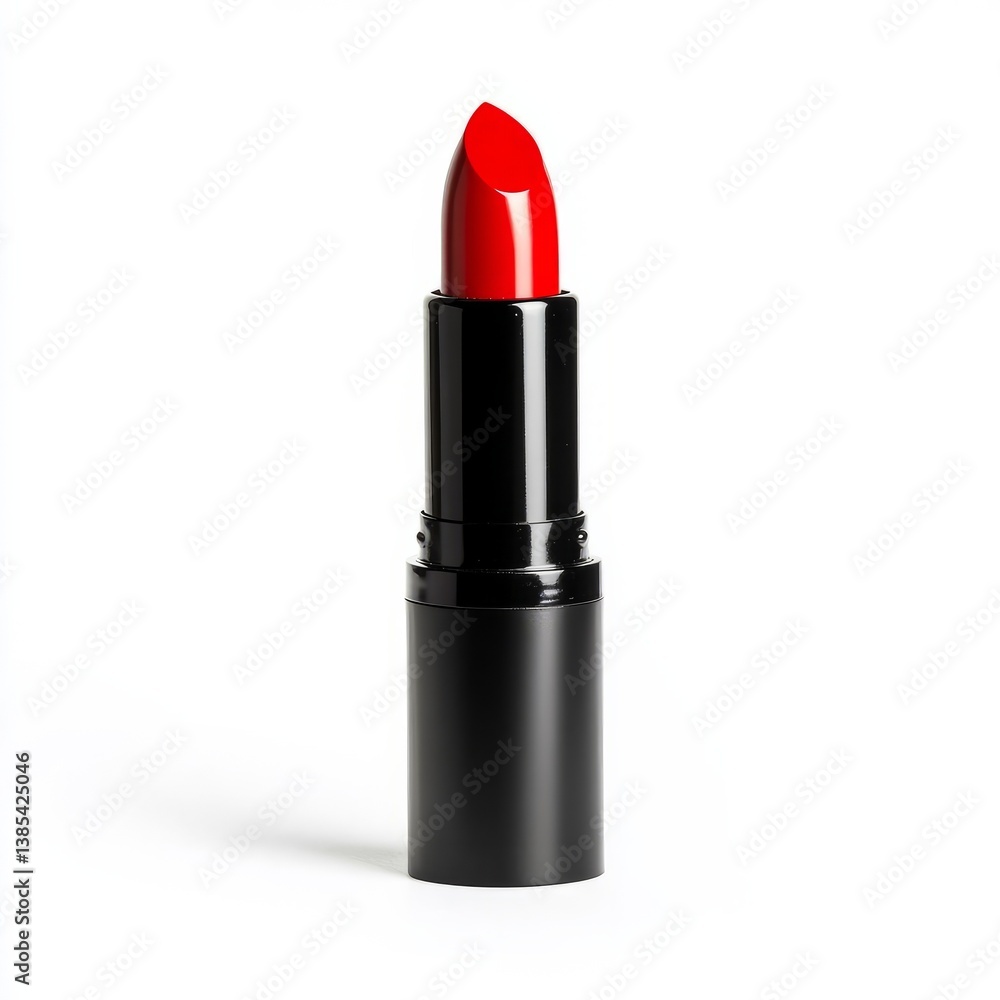 Bold red lipstick on a white background, symbolizing glamour and elegance, perfect for Valentine's Day or fashion themes Bold red lipstick on a white background, symbolizing glamour and elegance, perfect for Valentine's Day or fashion themes