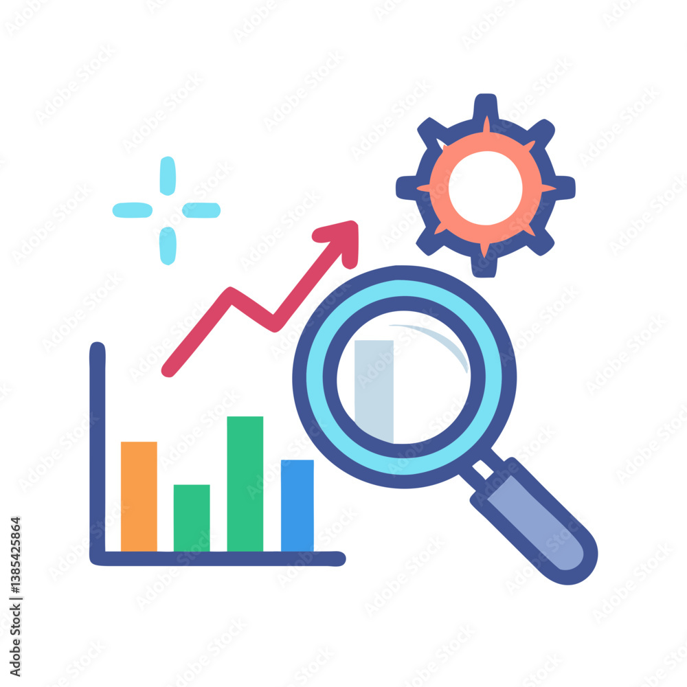 Market Analysis Tools and Techniques Icon Market Analysis Tools and Techniques Icon