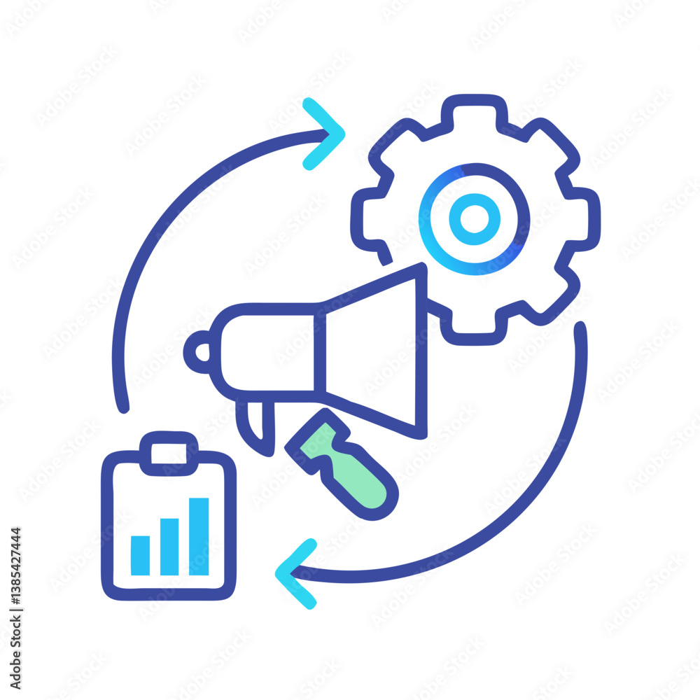 Marketing Automation Solutions Icon Marketing Automation Solutions Icon