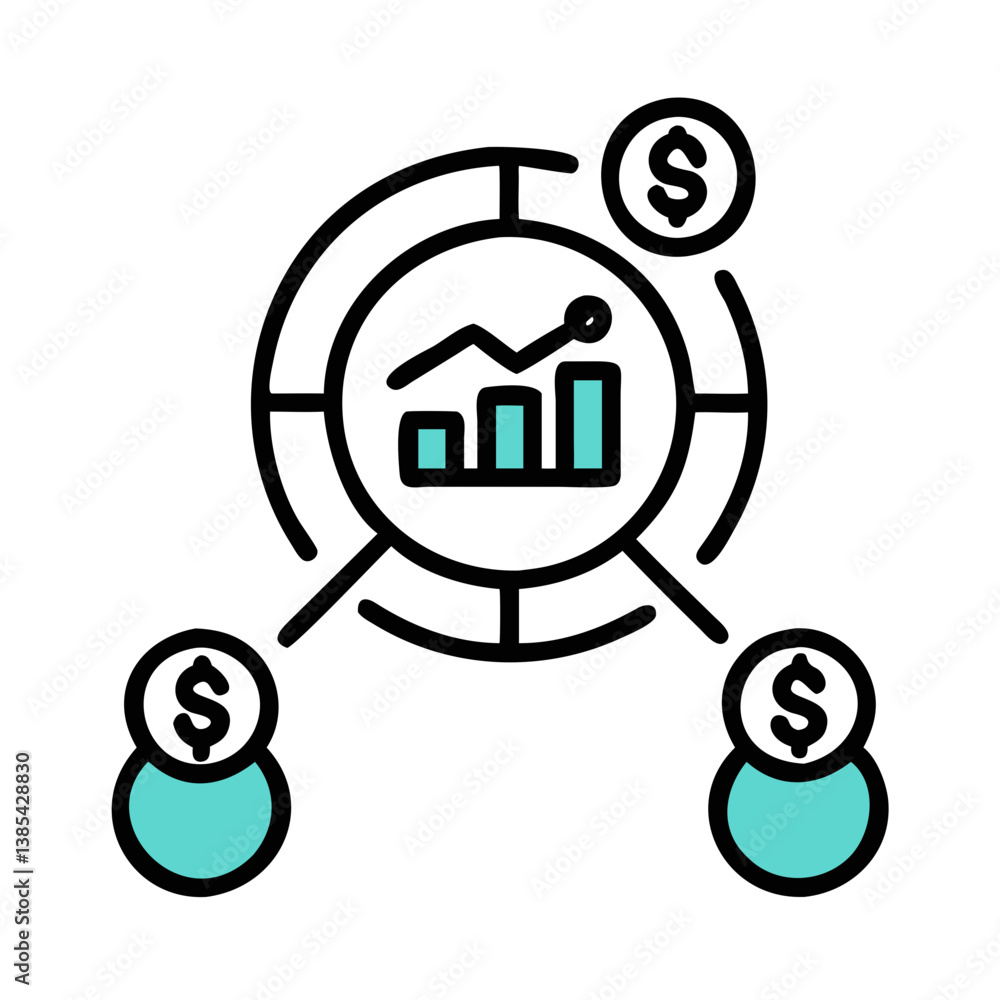 Market Share Overview Icon Market Share Overview Icon