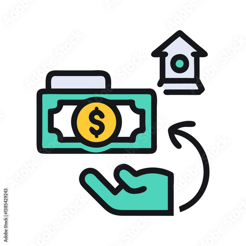  Money Lending Visual Icon
