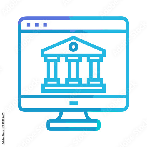  Online Banking Visual Icon