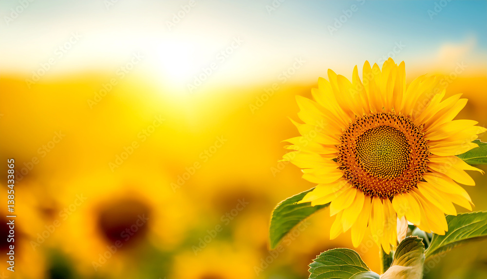 Obraz premium Sonnenblumenfeld 