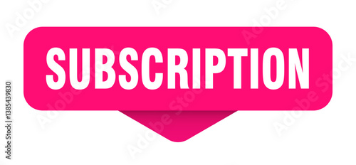 subscription sticker. subscription sign on transparent background