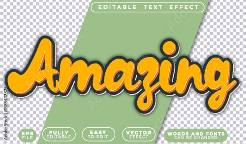 Amazing Funny Play Fully Editable Vector Text File