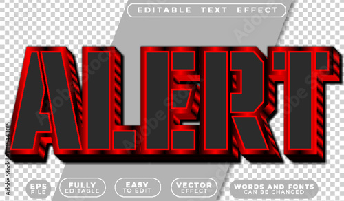 Danger Alert Warning Red Fully Editable Vector Text File