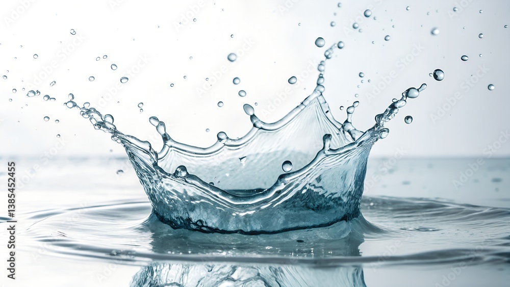 Water splash on white background Water splash on white background
