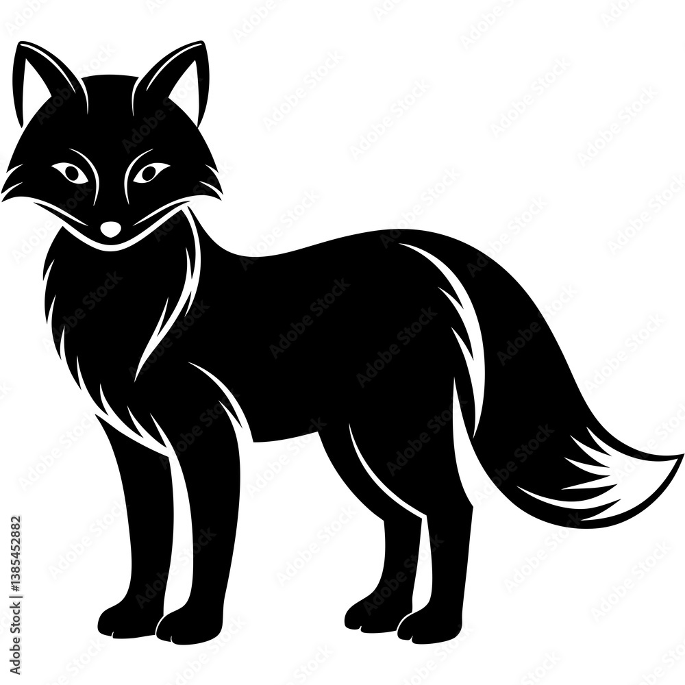 fox with white background fox with white background