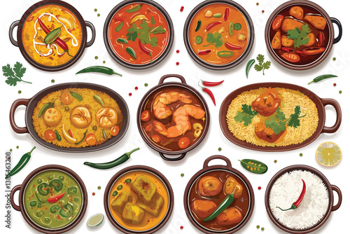 Thai foods is so good painting and drawing     digital art thai foods 