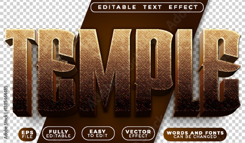 Temple Egypt Mummy Ancient Fully Editable Vector Text File