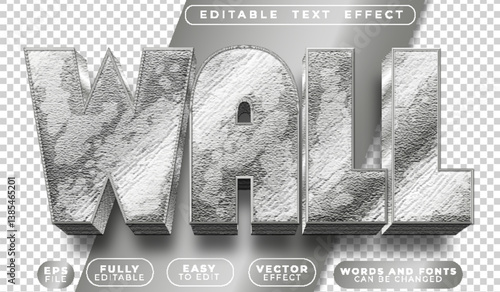 Wall Fully Editable Vector Text File
