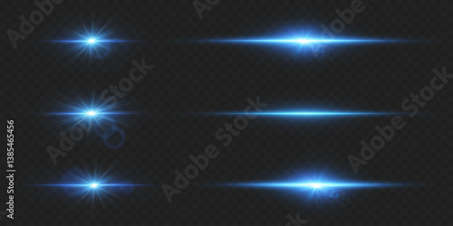 Flash light effect, explosion of star and light.