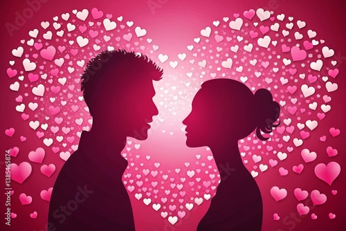 silhouette of a couple