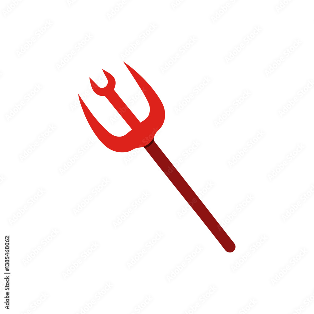 devil pitchfork icon vector illustration devil pitchfork icon vector illustration