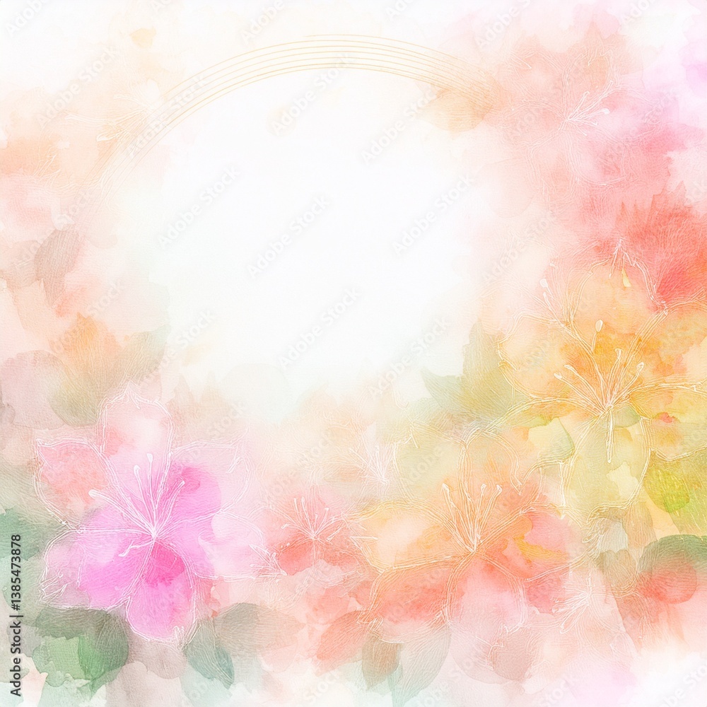 Obraz premium beautiful abstract border frame spring colorful azalea flowers with space for copy background, graphic resource