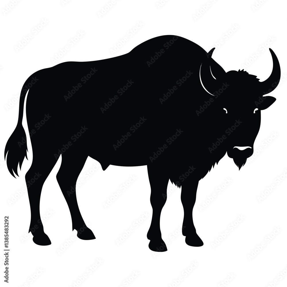 Bison buffalo silhouettes set, large pack of vector silhouette design, isolated white background, Buffalo Silhouette, silhouette or illustration of a cow or buffalo, American bison black silhouette. Bison buffalo silhouettes set, large pack of vector silhouette design, isolated white background, Buffalo Silhouette, silhouette or illustration of a cow or buffalo, American bison black silhouette.