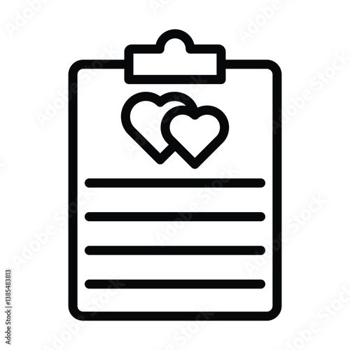 Guest List ine icon , vector, pixel perfect, illustrator file 
 