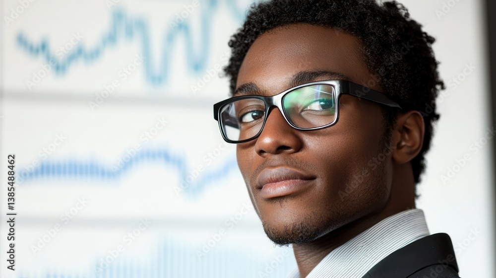 Obraz premium Portrait of a Confident Young Businessman