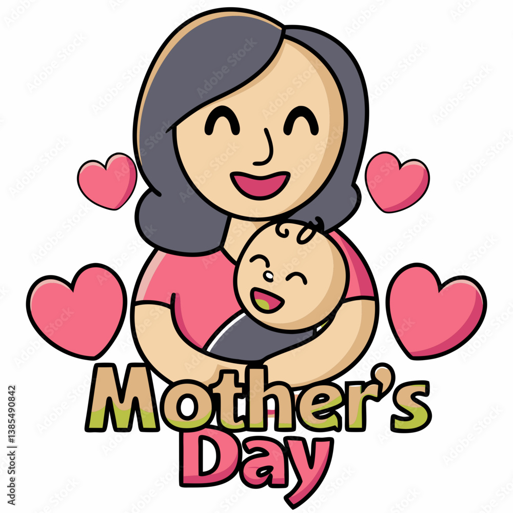 happy mothers day for woman and baby child love happy mothers day for woman and baby child love
