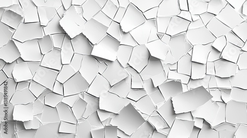 Abstract White Cracked Texture: A High-Resolution Background Image of a Desolate, Arid Surface