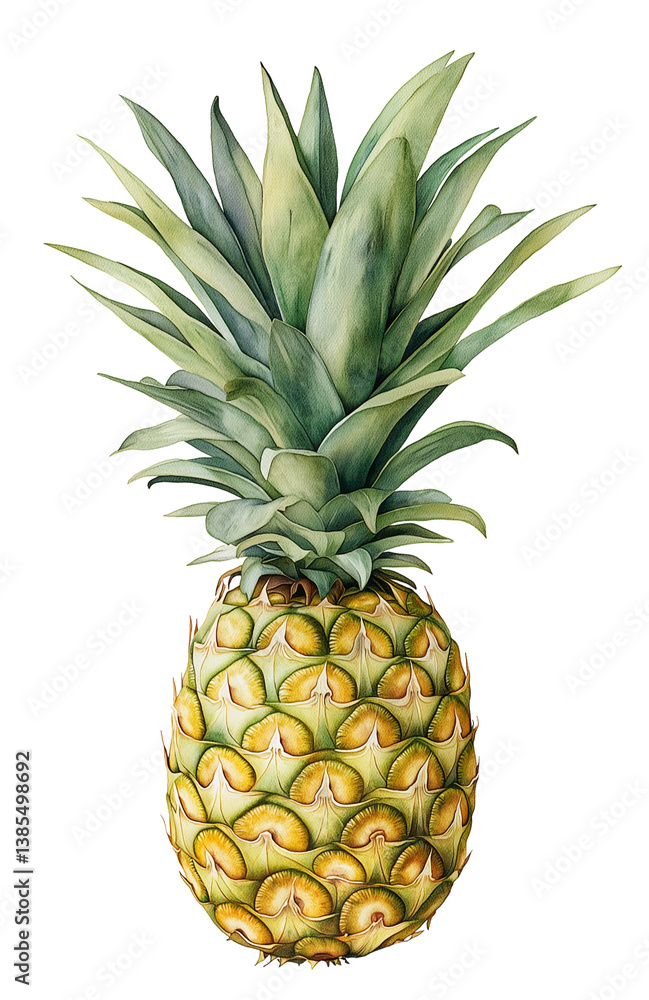 Fototapeta premium Fresh Pineapple on Dark Background