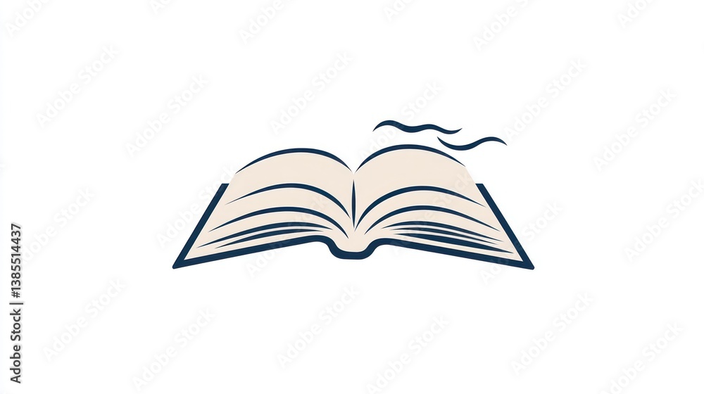 Open Book Icon, Education, Knowledge, Learning, Illustration Open Book Icon, Education, Knowledge, Learning, Illustration