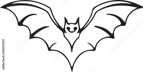 Bat emblem silhouette