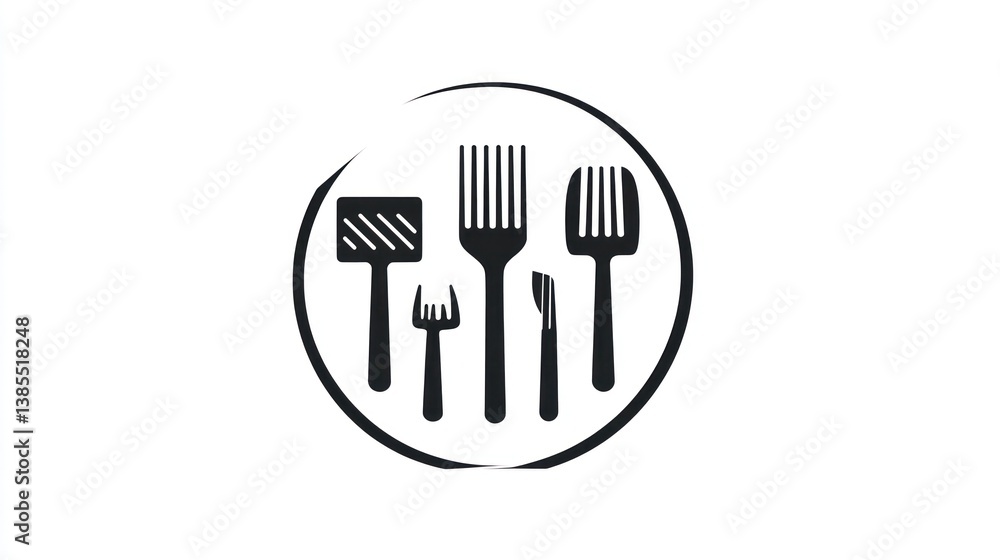 Kitchen Utensils Icon, Simple Illustration, Cooking Tools, Flat Design, Minimalist Style, Restaurant Tools, Food Equipment, Home Cooking Kitchen Utensils Icon, Simple Illustration, Cooking Tools, Flat Design, Minimalist Style, Restaurant Tools, Food Equipment, Home Cooking